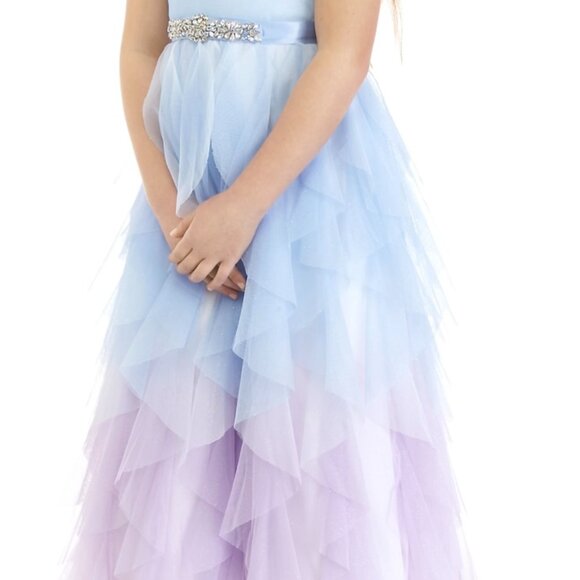 Gorgeous NWT Rare Editions ombre dress Size 12 Girls - Picture 5 of 6
